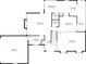 Floorplan showing the layout of the first story with dimensions of the rooms at 4850 S Kittredge St, Aurora, CO 80015