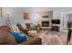 Comfortable living room with a cozy fireplace and stylish decor at 412 Main St # 2A3, Breckenridge, CO 80424