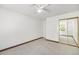 Bedroom with carpeting and a closet with sliding mirrored doors at 707 W 96Th Ave # 5, Thornton, CO 80260