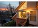 Charming entryway with large windows, bright lighting, and a secure front door at 13744 E Lehigh Ave # B, Aurora, CO 80014