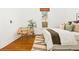 Cozy bedroom features hardwood floors, natural light and modern decor at 3147 W 39Th Ave, Denver, CO 80211
