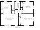 Layout showcasing the kitchen, living/dining area, bedrooms, bathroom, and hall for floor 2 at 11320 Irma Dr, Northglenn, CO 80233
