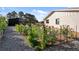 A flower garden includes a shed and wooden fence at 6709 Walker Ct, Niwot, CO 80503