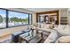 Bright living room with comfortable seating and large window offering a scenic backyard view at 6709 Walker Ct, Niwot, CO 80503