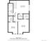 Detailed second floor plan showcasing the layout, room sizes, and flow of the living spaces at 12421 W Fair Dr, Littleton, CO 80127