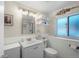 Simple bathroom with shower and new vanity at 11177 W 68Th Pl, Arvada, CO 80004