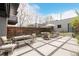 Spacious backyard featuring paved patio, dining, and seating areas at 3168 W 29Th Ave, Denver, CO 80211