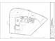 Overhead view of a property site plan detailing building footprint, driveway and backyard at 22 Rangeview Dr, Wheat Ridge, CO 80215