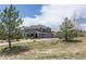 Beautiful two-story home with stone accents surrounded by lush greenery and mature trees at 2339 Elkhorn St, Parker, CO 80138