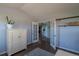 Cozy office with French doors, stylish cabinet, and ample shelving at 2339 Elkhorn St, Parker, CO 80138