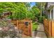 Home exterior with address on a wood fence, garden, and a walkway at 3321 W 29Th Ave, Denver, CO 80211