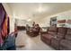 Finished basement recreation room with seating at 2730 N Columbine St, Denver, CO 80205
