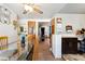 Dining area with glass-top table and access to the backyard at 2730 N Columbine St, Denver, CO 80205