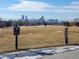 Golf course view with Denver skyline in the distance at 2730 N Columbine St, Denver, CO 80205
