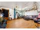 Bright living room with hardwood floors and comfy seating at 2730 N Columbine St, Denver, CO 80205