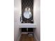 Modern powder room with floating vanity at 30796 Burland Rd, Golden, CO 80403