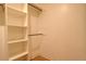 Walk-in closet with built-in shelving and room for storage solutions, keeping belongings organized at 3550 S Harlan St # 259, Denver, CO 80235