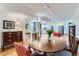 Bright dining area seamlessly transitions to kitchen, ideal for entertaining with great sight lines at 2163 S Grant St, Denver, CO 80210