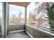 Enjoy outdoor living on this private balcony with views of surrounding trees and neighborhood at 2659 S Cherokee St, Denver, CO 80223