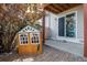 Fenced backyard features a wooden playhouse and back door access at 1172 S Zeno Way # F, Aurora, CO 80017