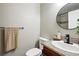 Well-appointed bathroom featuring stylish fixtures and granite vanity at 1172 S Zeno Way # F, Aurora, CO 80017