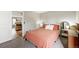 Comfortable bedroom includes closet and adjoins updated kitchen at 1172 S Zeno Way # F, Aurora, CO 80017