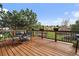 Spacious outdoor deck is perfect for entertaining and relaxing outdoors at 8072 Windwood Way, Parker, CO 80134