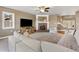 Comfortable living room with a fireplace and a neutral color palette at 931 Forest View Rd, Monument, CO 80132