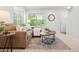 Cozy living room with a plush sofa, patterned rug, and natural light at 12777 Ulster St, Thornton, CO 80602