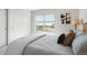 Close up of a well-lit main bedroom with a sliding door closet at 12777 Ulster St, Thornton, CO 80602
