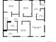 Upstairs floorplan featuring four bedrooms, three bathrooms, walk-in closet, and hall at 5810 S Galena St, Greenwood Village, CO 80111
