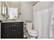 Updated bathroom includes vanity with solid surface countertop and shower at 10700 Kimblewyck Cir # 154, Northglenn, CO 80233