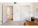 View of the hallway with hard wood flooring and white walls at 1010 N Jasmine St, Denver, CO 80220