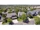 Aerial view of a residential neighborhood with mature trees and well-maintained homes at 20234 E Lake Cir, Centennial, CO 80016