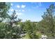 Scenic backyard view featuring lush landscaping, multiple houses, and outdoor furniture at 20234 E Lake Cir, Centennial, CO 80016