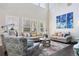 Bright living room with high ceilings, large windows, and stylish furnishings at 20234 E Lake Cir, Centennial, CO 80016