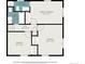 Second floor plan featuring primary bedroom, bathroom, hall and additional bedrooms with dimensions at 8346 W Woodard Dr, Lakewood, CO 80227