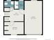 Basement floor plan featuring bedroom, hall, garage, bathroom, and laundry dimensions at 8346 W Woodard Dr, Lakewood, CO 80227