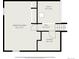 Basement floor plan featuring recreation room, hall, utility and storage dimensions at 8346 W Woodard Dr, Lakewood, CO 80227