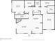 Detailed floor plan shows layout of bedrooms, bathrooms, living spaces, and closet locations at 9461 Ashbury Cir # 104, Parker, CO 80134