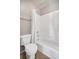 Cozy bathroom features a shower-tub combination and a standard white toilet at 9102 W 107Th Pl, Broomfield, CO 80021