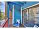 Cozy balcony with comfortable seating, ideal for relaxing and enjoying the fresh air at 100 S Park Ave # E312, Breckenridge, CO 80424