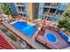Community pool area with a covered pool and hot tub at 100 S Park Ave # E312, Breckenridge, CO 80424