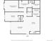 Detailed floorplan showing layout of bedrooms, bathrooms, kitchen, and living spaces at 6153 N Ceylon St # 303, Denver, CO 80249