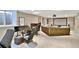 Basement with a projector screen, gaming chairs and computers provides recreation and entertainment space at 5329 S Geneva St, Englewood, CO 80111