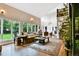 Cozy living room with hardwood floors, large windows overlooking the yard, and comfortable seating at 5329 S Geneva St, Englewood, CO 80111