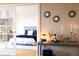 Inviting bedroom showcases a comfortable bed with stylish decor, and lots of natural light at 1625 Larimer St # 2708, Denver, CO 80202