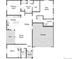 A home floor plan that includes primary suite, kitchen, great room, bed 2, and two bathrooms at 21905 E 51St Dr, Aurora, CO 80019