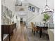 Elegant dining room with a chandelier and hardwood floors at 13735 Steele Ct, Thornton, CO 80602