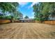 Expansive backyard surrounded by mature trees and a wooden fence at 7010 W 44Th Ave, Wheat Ridge, CO 80033